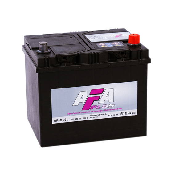 AFA Plus 60 A/h 510 A R+ 230x173x220 мм - 1
