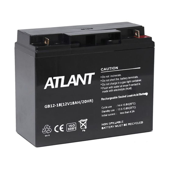 Аккумулятор Atlant 12-18 (12В/18 А·ч) - 1