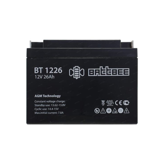 Аккумулятор BattBee BT 1226 (12В/26 А·ч) - 2