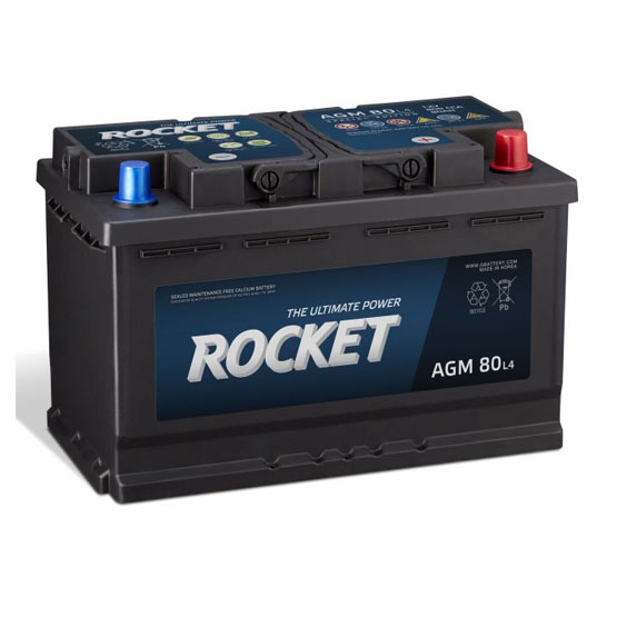 Rocket AGM 80 A/h 800 A R+ 315x175x190 мм - 1