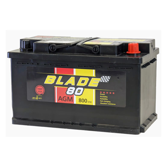 Blade AGM 80 A/h 800 A R+ 315x175x190 мм - 1