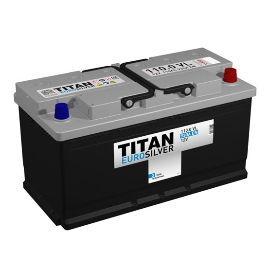 Titan Eurosilver L5 110 A/h 930 А R+ 353x175x190 мм - 1