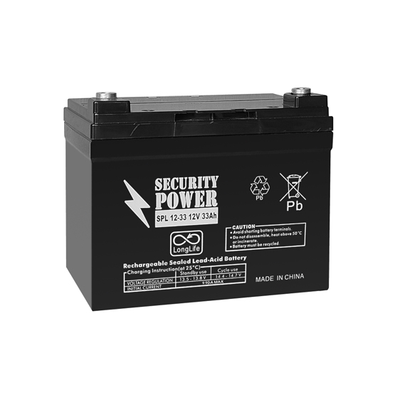 Аккумулятор Security Power SPL 12-33 (12В/33 А·ч) - 1