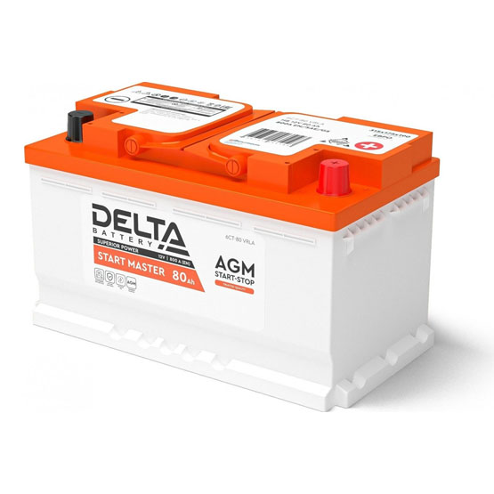 Delta Start Master AGM 80 A/h 800 А R+ 315x175x190 мм - 1