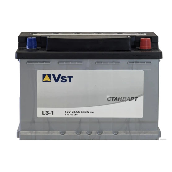VST Стандарт L3-1 74 A/h 680 A R+ 278x175x190 мм - 2