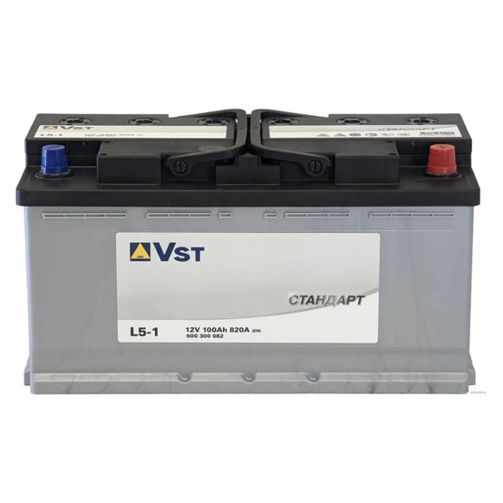 VST Стандарт L5-1 100 A/h 820 A R+ 353x175x190 мм - 3