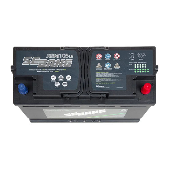 SeBang AGM L6 105 A/h 950 А R+ 393x175x190 мм - 2