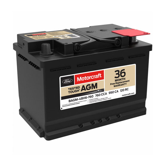 Motorcraft AGM 70 A/h 760 A R+ 278x175x190 мм - 1