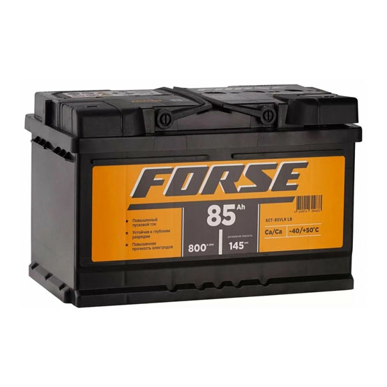 Forse 85 R 85 A/h 800 A R+ 315x175x175 мм (низкая) - 1