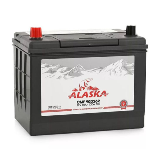 Alaska CMF 90D26R 80 A/h 700 A L+ 260x175x200(220) мм - 1