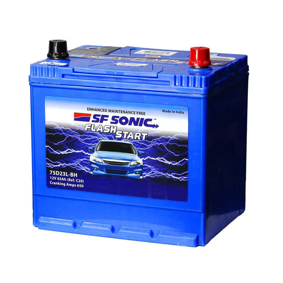 SF Sonic Asia 75D23L 65 A/h 650 A R+ 230x175x200(220) mm - 1
