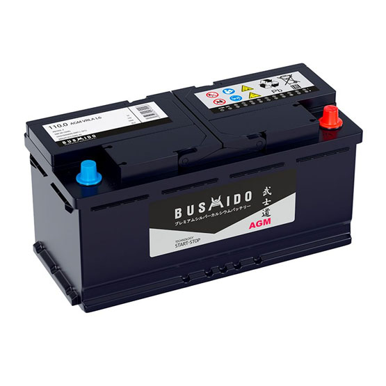 Bushido AGM 110 A/h 1000 A R+ 393x175x190 мм - 1