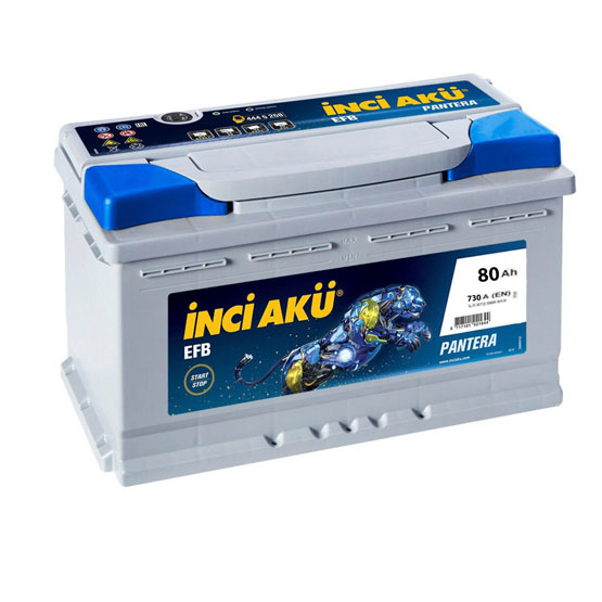 Inci Aku Pantera EFB 80 A/h 730 A R+ 315x175x175 mm - 1