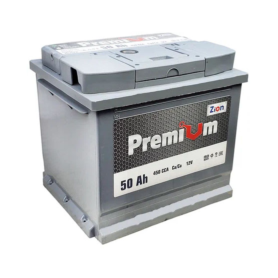 Zion Premium 50 A/h 450 A R+ 207х175х190 мм - 1