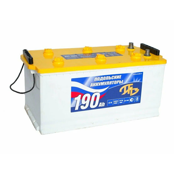 Подольские аккумуляторы 190 A/h 1200 А L+ 513x210x220 мм - 1