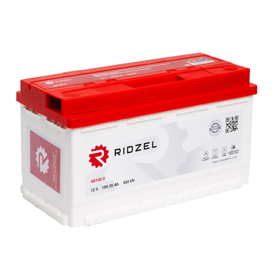 Ridzel AB100.0 100 A/h 920 A R+ 353x175x190 мм - 1