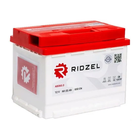 Ridzel AB060.0 60 A/h 650 A R+ 242x175x190 мм - 1