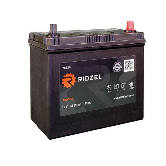 Ridzel ABA 58.0 58 A/h 510 A R+ 75B24L 238x128x200 мм - 1
