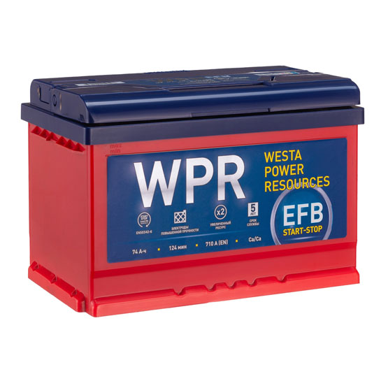 WPR EFB 74 A/h 710 A R+ 278x175x175 мм - 1