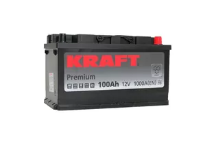 Kraft Premium 100 A/h 1000 A R+ 353x175x190 мм - 3