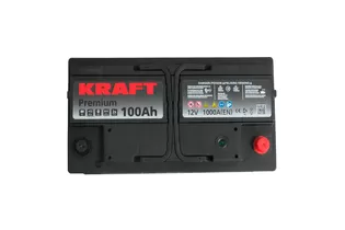 Kraft Premium 100 A/h 1000 A R+ 353x175x190 мм - 2