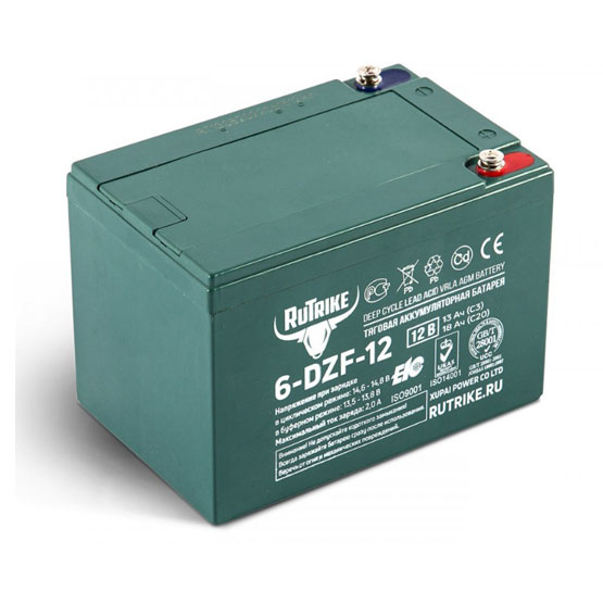 Аккумулятор RuTrike 6-DZF-12 (12В/12 А·ч) - 1