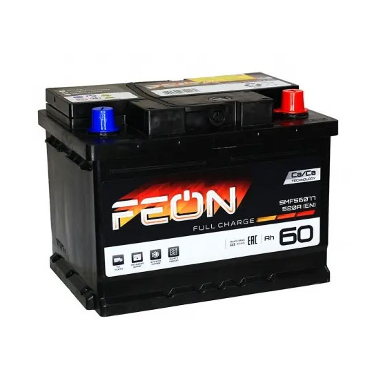 Feon 60 A/h 520 A R+ (Низкий) 242x175x175 мм - 1