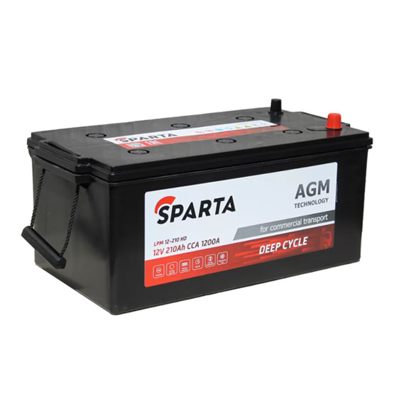 Sparta AGM LPM12-210 HD 210 A/h 1200 A L+ 518x274x223 мм - 1