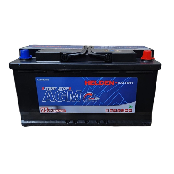 Helden AGM 59520 95 A/h 850 A R+ 353x175x190 мм - 1