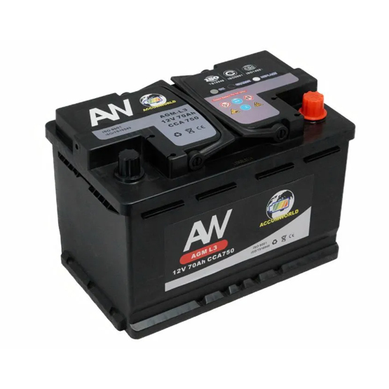 AW AGM 70 A/h 750 А R+ 278x175x190 мм - 1