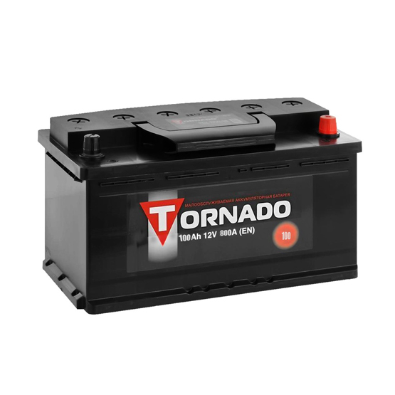 Tornado 100 A/h 800 A R+ 353x175x190 мм - 1