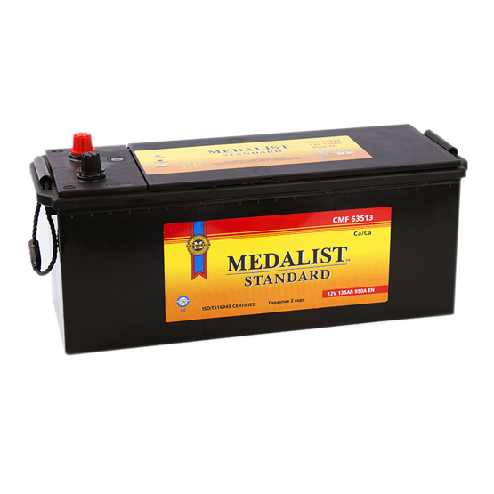 Medalist Standard CMF63513 135 A/h 900 A L+ 509x175x208 мм - 1