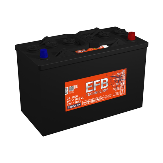 Tubor EFB 110 A/h 1000 A R+ 349x175x235 мм - 1