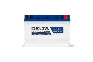 Delta Start Master EFB 75 A/h 760 A R+ 278х175х190 мм - 2