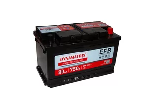 Dynamatrix-Korea DEL800 EFB 80 A/h 750 A R+ 315x175x190 мм