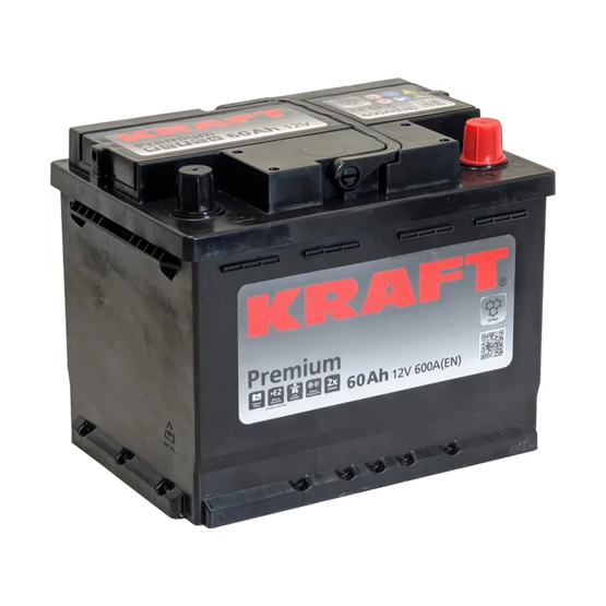 Kraft Premium 60 A/h 600 A R+ 242x175x190 мм - 2