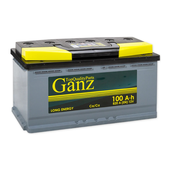 Ganz 100 A/h 820 A R+ 353x175x190 мм - 1