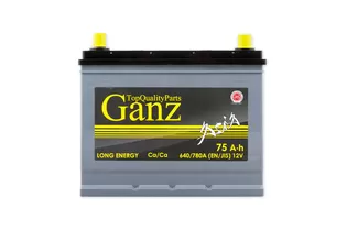 Ganz Asia 75 A/h 640 A R+ 260x175x225 мм - 2