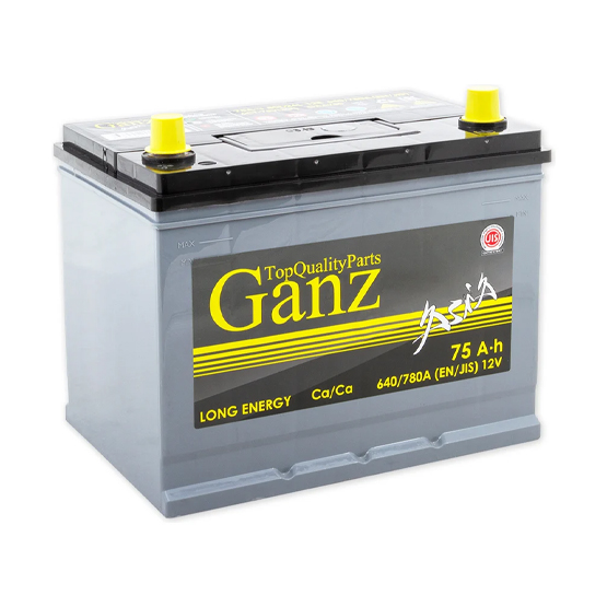 Ganz Asia 75 A/h 640 A R+ 260x175x225 мм - 1