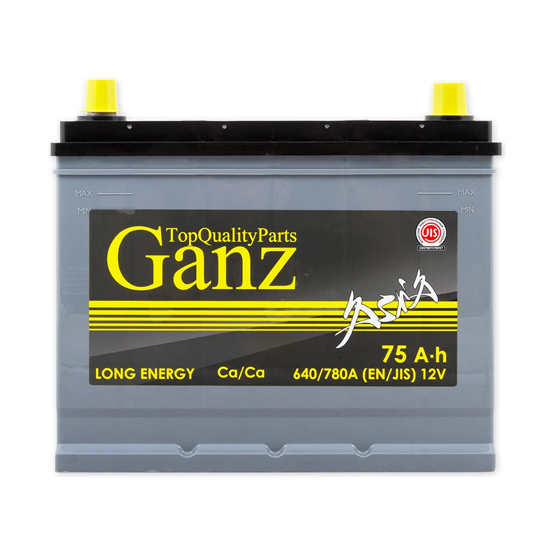 Ganz Asia 75 A/h 640 A R+ 260x175x225 мм - 2