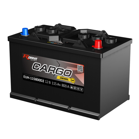 RDrive CARGO Diesel MF EUH-115800D2 115 A/h 800 A R+ 347x173x234 мм - 1