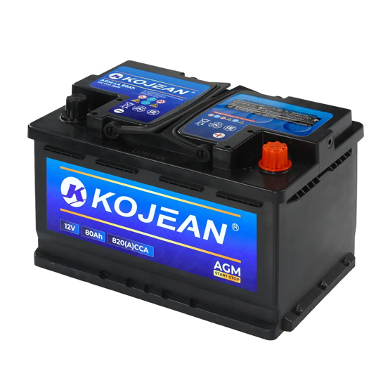 Kojean AGM 80 A/h 820 A R+ 315x175x190 мм - 1