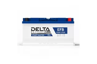 Delta Start Master EFB 95 A/h 900 A R+ 353х175х190 мм - 2
