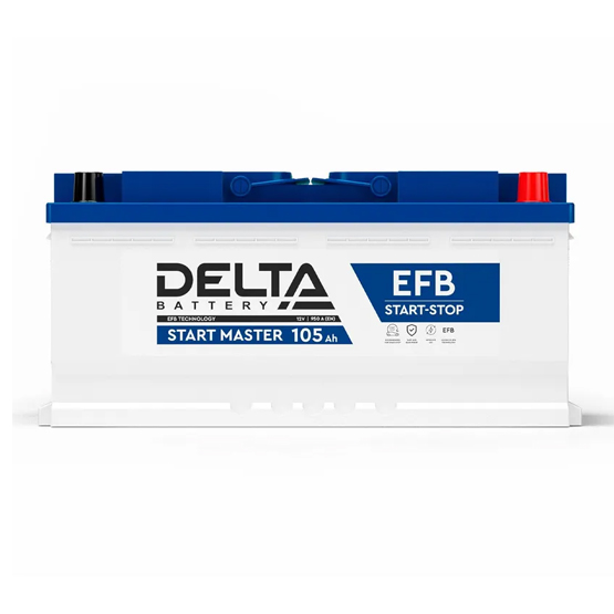 Delta Start Master EFB 105 A/h 950 A R+ 393x175x190 мм - 2