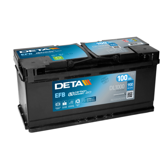 DETA Start-Stop EFB DL1000 100 A/h 900 A R+ 353x175x190 мм - 1