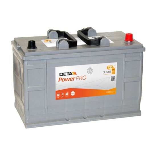 DETA Power Pro DF1202 120 A/h 870 A R+ 349x175x223 мм - 1