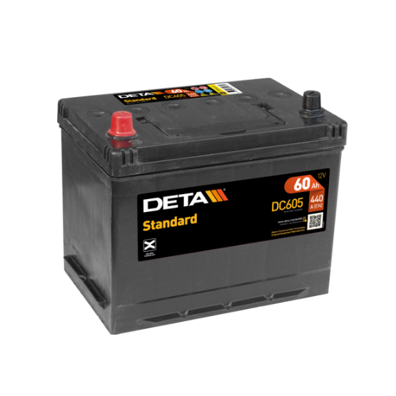 DETA Standard DC605 60 A/h 440 A L+ 230x170x220 мм - 1