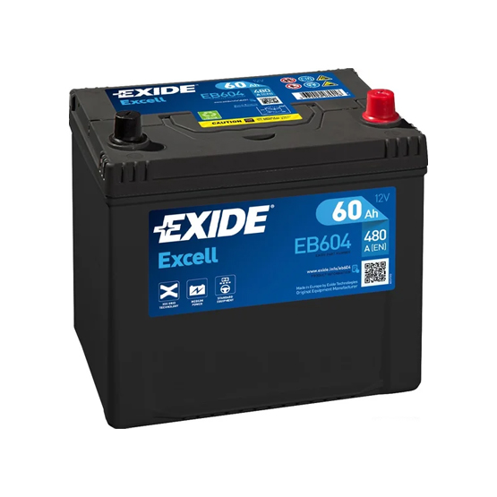 Exide Excell EB604 60 A/h 480 А R+ 230x175x200 мм - 1