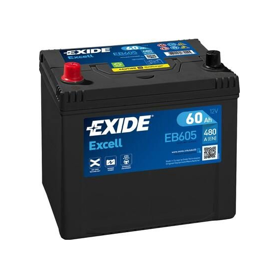 Exide Excell EB605 60 A/h 480 А L+ 230x175x200 мм - 1
