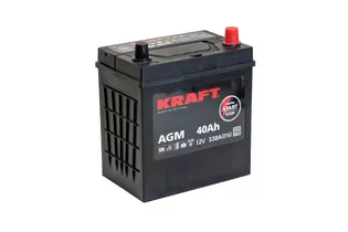 Kraft AGM 40 A/h 330 A R+ 200x135x220 мм - 2